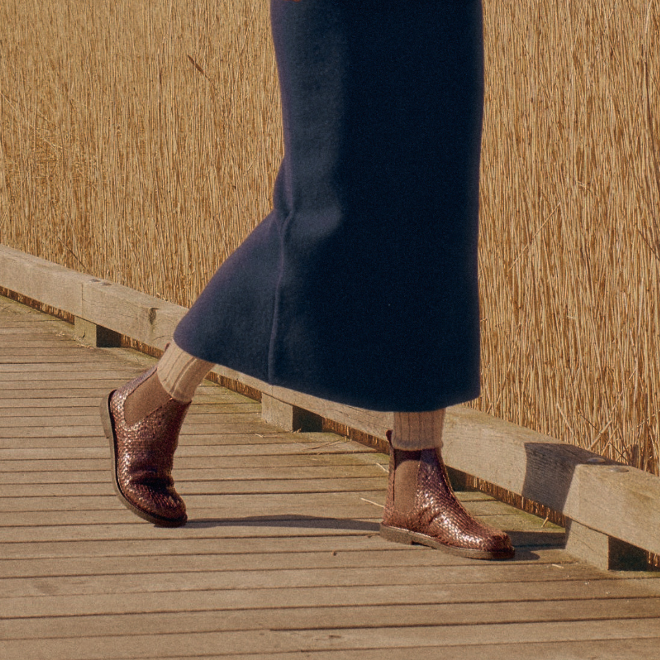 Handgeflochtener Chelsea-Stiefel